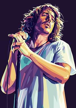 Chris Cornell Pop Art Portrait