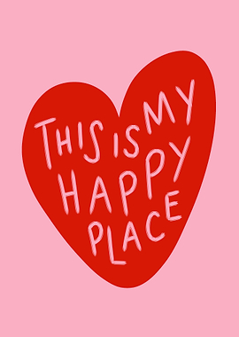 This is my happy place heart