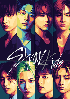 Stray Kids K-Pop Group Portrait