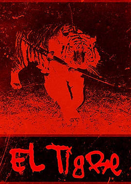 El Tigre Grunge Poster