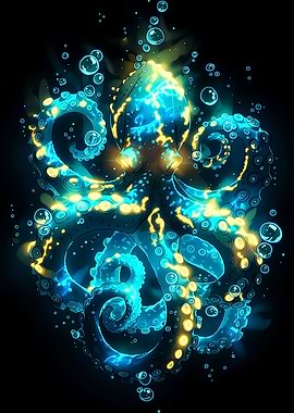 Neon Octopus