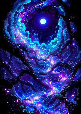 Cosmic Night Sky Stars