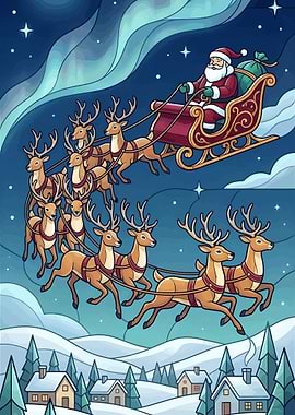 Modern Christmas Stained Glass