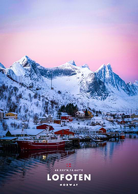 Lofoten Norway Winter Landscape