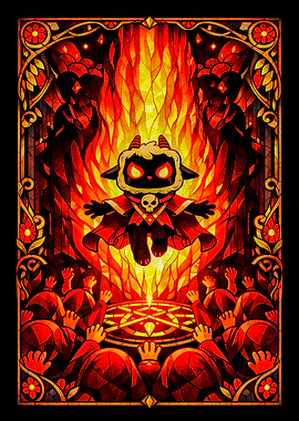 Cult of the Lamb Stained Glass Art