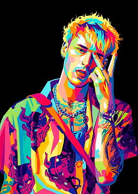 Portrait of Machine Gun Kelly