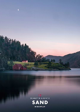 Serene Norwegian Fjord at Dusk