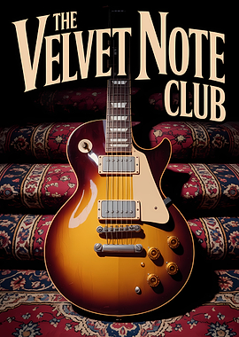 The Velvet Note Club Guitar Poster