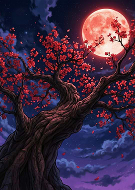 Blossoms of the Eternal Blood Moon