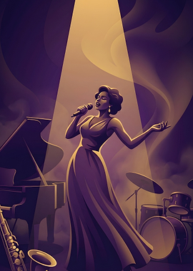 Singer Performing on Stage