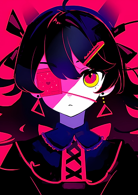 Anime Girl with Eye Patch