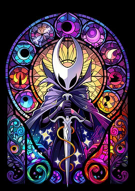 Hornet in Stained Glass Style