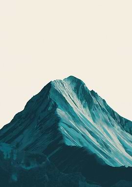 Minimalist Mountain Landscape