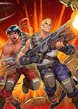 Contra Characters with Guns