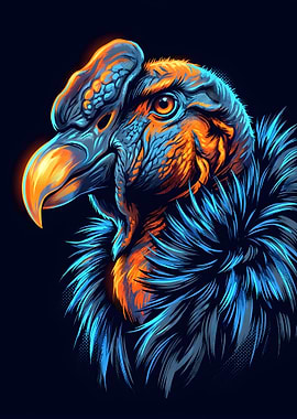 Vibrant Condor Portrait