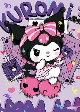 Kuromi Winking with Lollipop