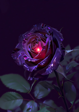 Dark Purple Rose