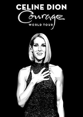 Celine Dion Courage World Tour Poster