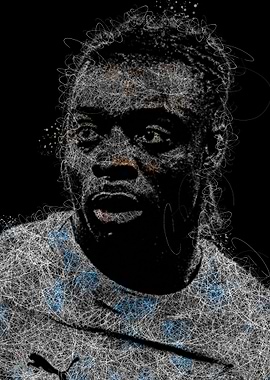 Jeremy Doku Scribble Art