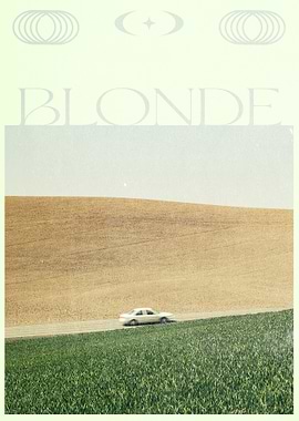 Blonde Album Cover with Car