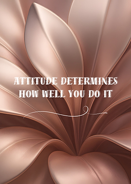 Inspirational Quote on Floral Background