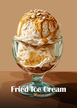 Fried Ice Cream Dessert