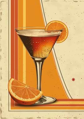 Retro Orange Cocktail
