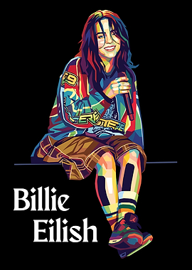 Billie Eilish Pop Art Portrait