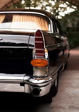 Vintage Black Car Tail Light