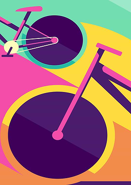 Abstract Bicycles with Geometric Shapes