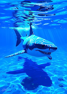 Great White Shark Underwater