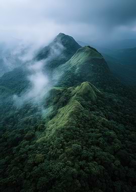 Misty Mountain Peaks