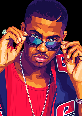 Nas Pop Art Portrait
