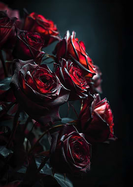 Dark Red Roses