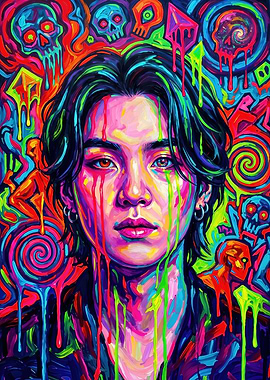Psychedelic Portrait of Yoongi