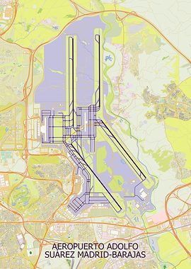 Madrid-Barajas Airport Map
