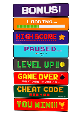 Retro Video Game Text Art