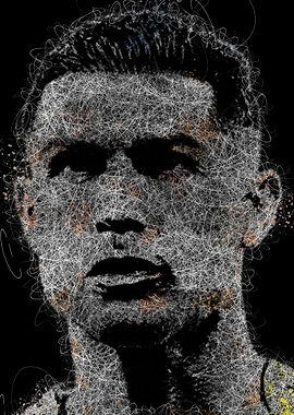 Cristiano Ronaldo Scribble Portrait