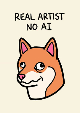 Doge Meme Real Artist No AI