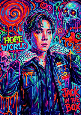 Pop Art Portrait - J-Hope