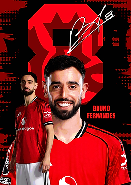 Bruno Fernandes Manchester United Poster