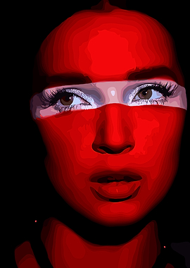 Poppy with Red Face Paint