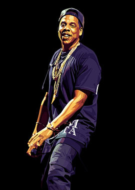 Jay-Z Pop Art Portrait