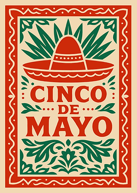 Cinco de Mayo Sombrero and Foliage