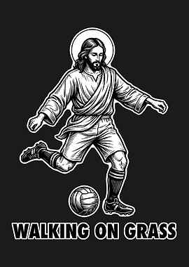 Jesus Playing Soccer
