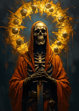 Skeleton Grim Reaper with Sword