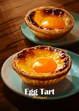 Two Portuguese Egg Tarts