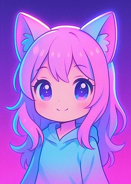 Cute Anime Cat Girl