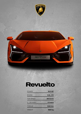 Lamborghini Revuelto Poster