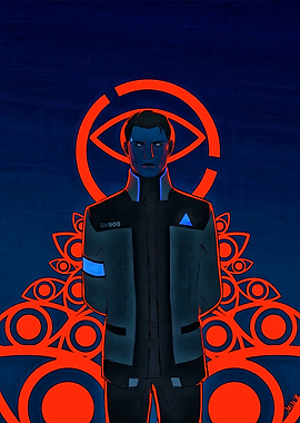 Connor RK900 Android with Eye Symbol